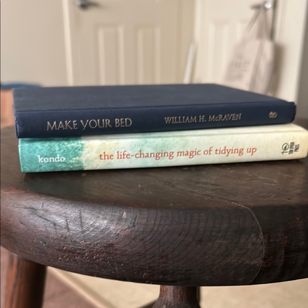 Marie Kondo Book and Make Your Bed Book -2 Books Bundle